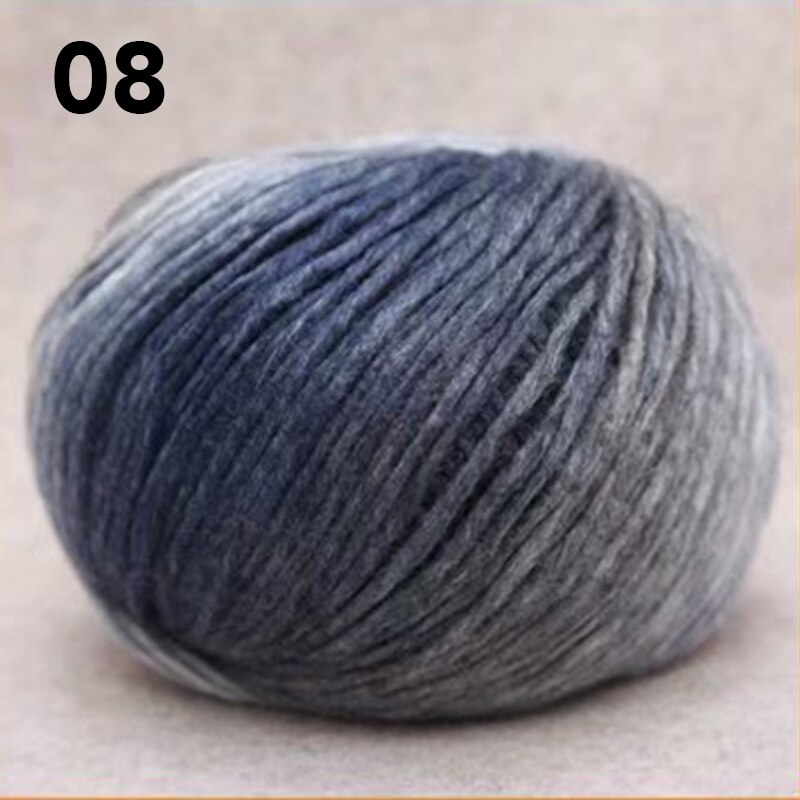 140g/ kuglegarn til strikning omkostningseffektiv høj filament uld plysgarn sweater hat tørklæde anti-pilling hækling: 08