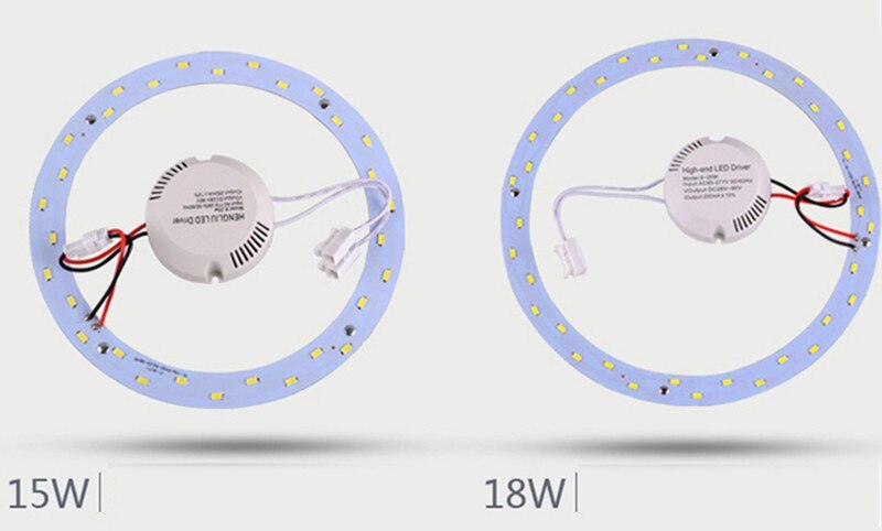 6W 12W 15W 18W 24W 36W 80W 100W LED-PANEEL Cirkel Ring Licht 220V SMD 5730 LED Ronde Plafondlamp voor Eetkamer