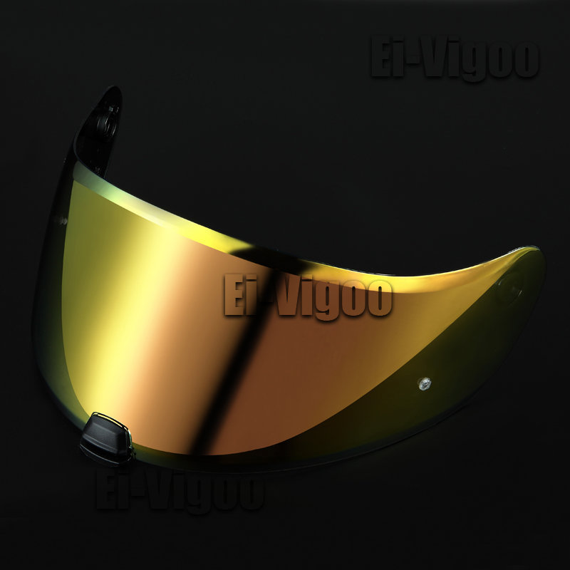 Visera para casco de HJ-20M adecuada para HJC C70 FG-17 IS-17 FG-ST HJ-20ST gafas para casco de motocicleta visera de visión nocturna para casco de motocicleta: Oro