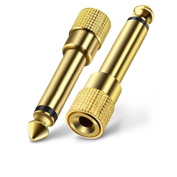 Prise Jack 6.5 6.35mm mâle vers connecteur femelle 3.5mm, amplificateur casque, adaptateur Audio, Microphone, convertisseur AUX 6.3 3.5mm
