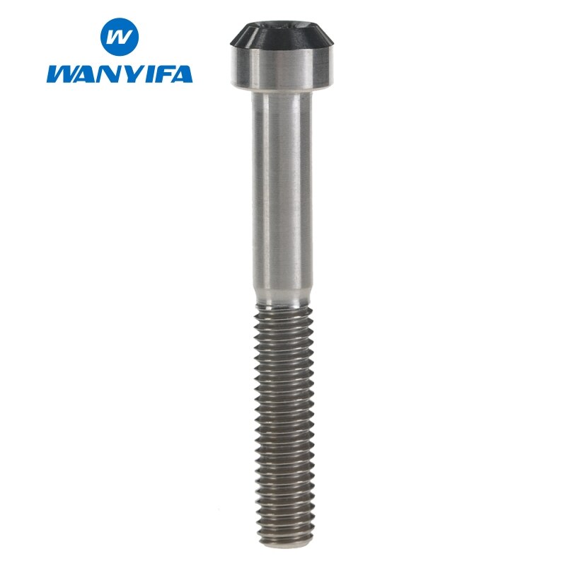 Wanyifa titanium ti -pultti  m6 x 10 15 20 25 30 35 40 50 60 65 80mm ti torx -kantaruuvi polkupyörän moottoripyörän muunnososiin: M6 x 80 ti