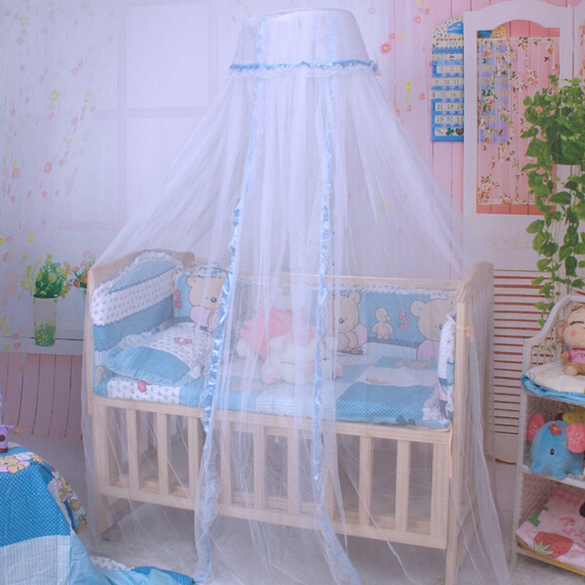 40 x 150cm Baby Infant Dome Mosquito Net Toddler Bed Crib Canopy Netting Kids Bedroom Bedding
