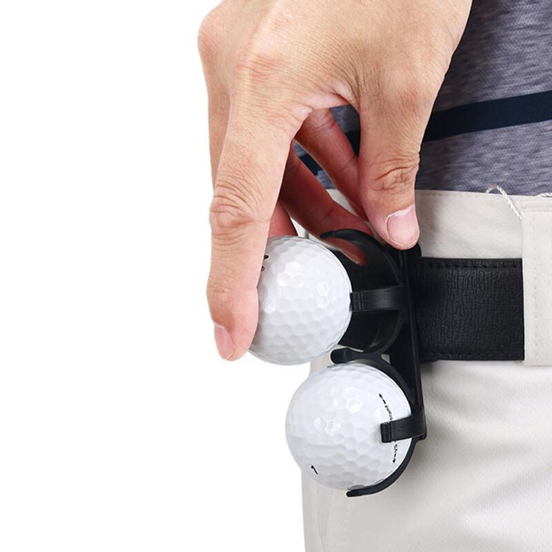 Golf Simple Croquet Clip Double Ball Clip Golf Ball Holder Clip Prop Organizer Sporting Training Accessory Golf Bag