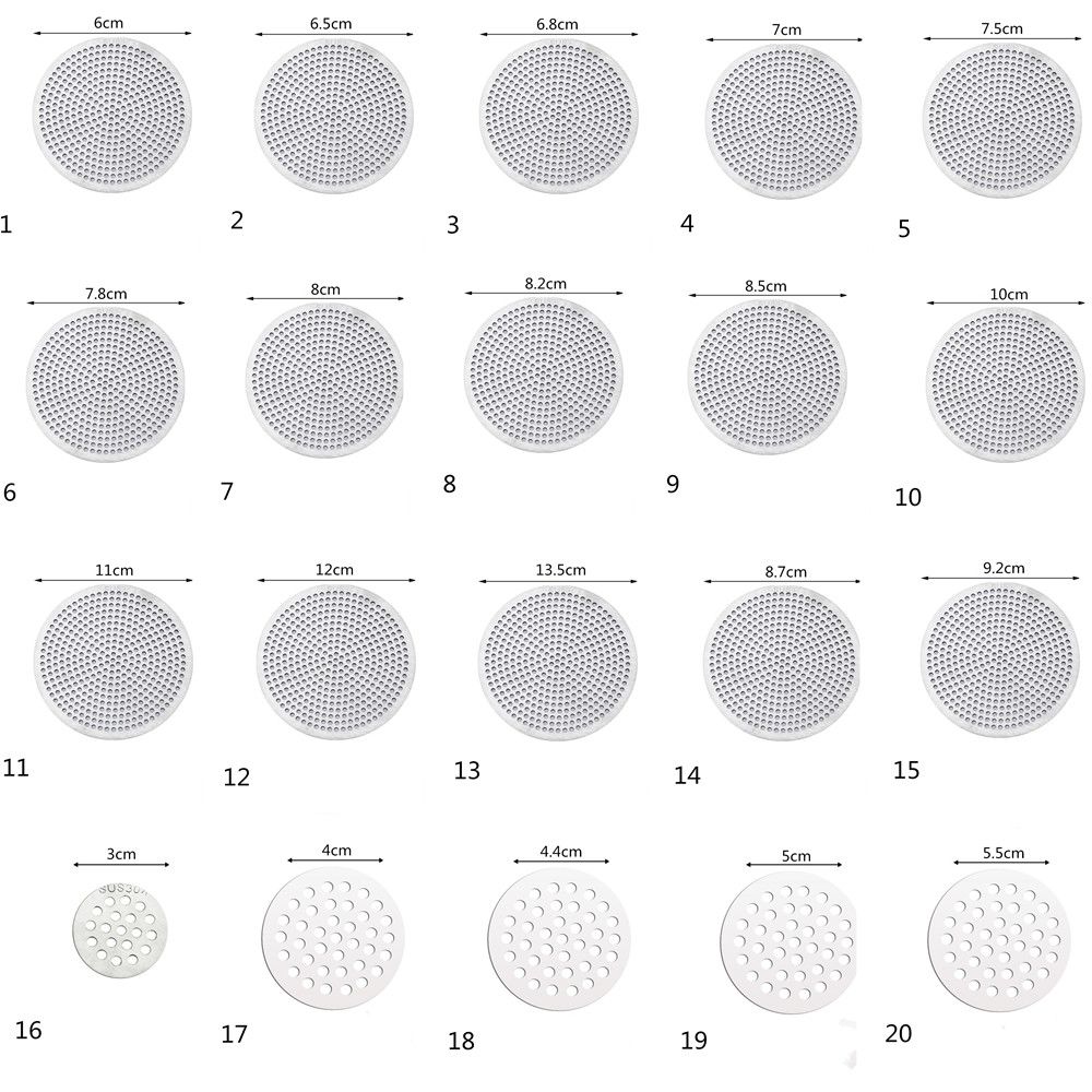 Maison et cuisine 304 inoxydable salle de bain outil passoire douche couvercle de vidange filtre à cheveux évier crépine sol Drain Pad drains couverture