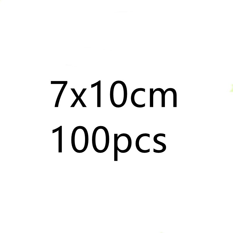 100pcs/pack Resealable Plastic Zip Lock Bags Clear Poly Zip lock Bag Food Storage Reclosable Vacuum Fresh Organize Bag: 7x10