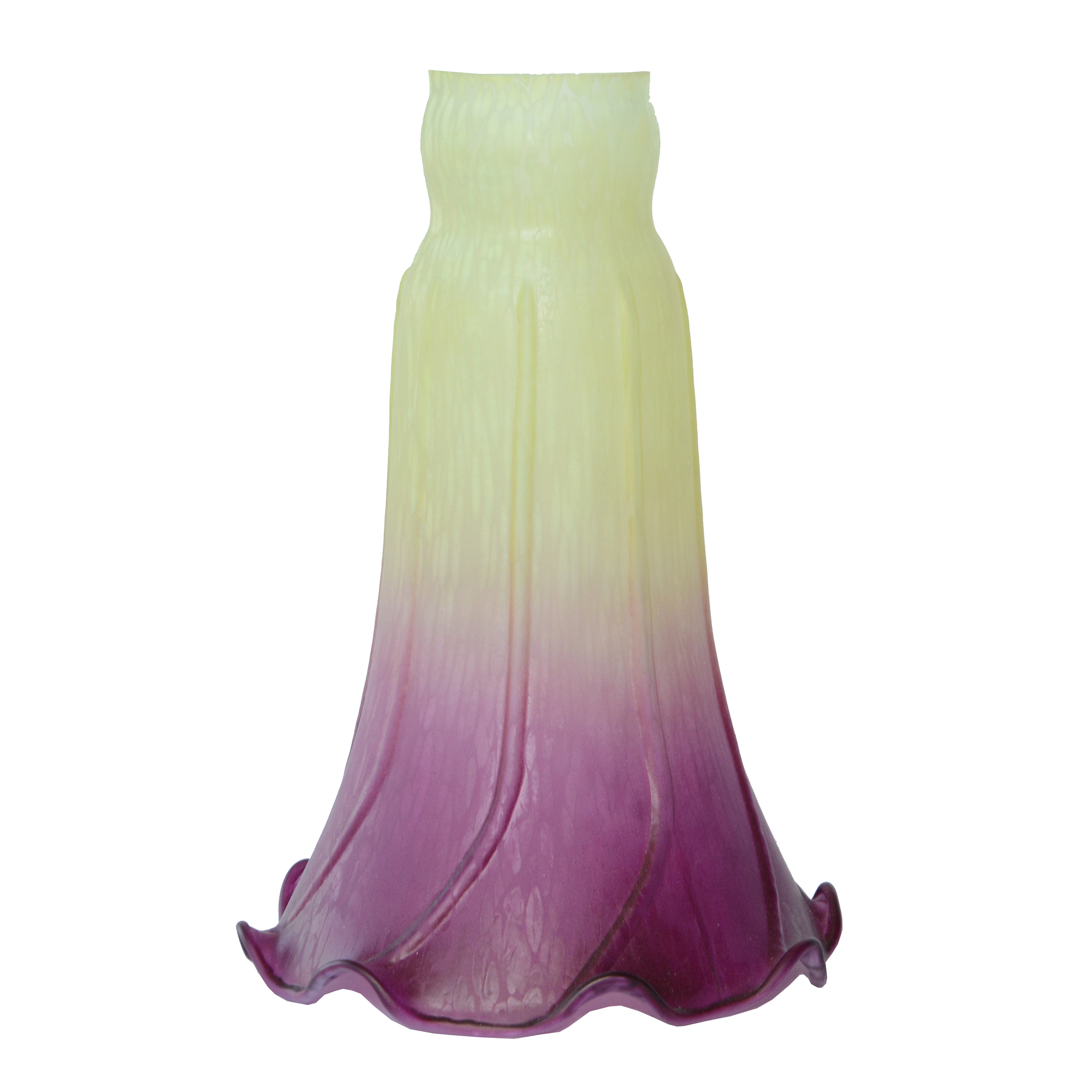 Pond Lily Lamp Shade Glass Lampshade 4" Wide 6" Tall 1.5" White Blue Rosy Yellow Green Peach Purple Amber Pink: VIOLET/紫罗兰
