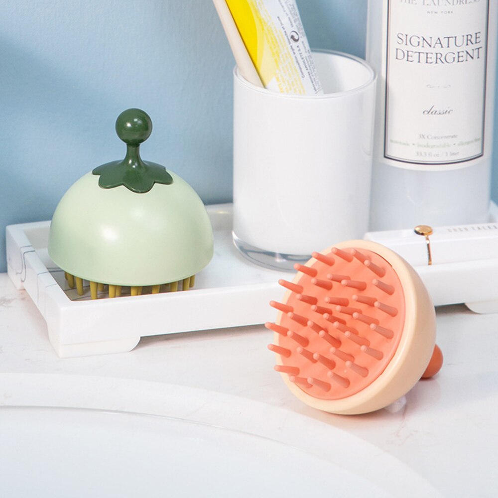 Cepillo Exfoliante para todo tipo de cabellos, masajeador de cuero cabelludo, cepillo Exfoliante para lavar el pelo, para hombres y mujeres