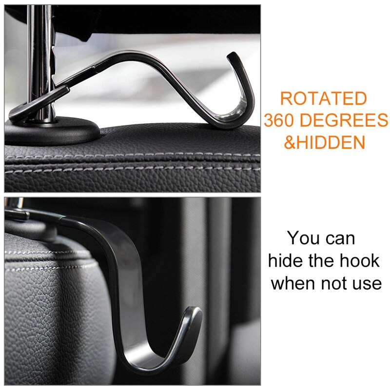 1 Pc Universal Car Seat Terug Haak Hoofdsteun Opslag Montage Haak Tas Hanger Auto Interieur Organizer Accessoires