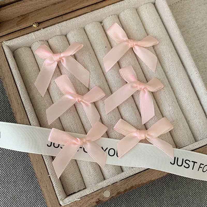 10 Uds Mini pinzas para el cabello con lazo 4cm estilo Ballet dulce cinta lazo horquilla accesorios para el cabello para niñas pasadores rosas, blancos y rojos: Lavanda