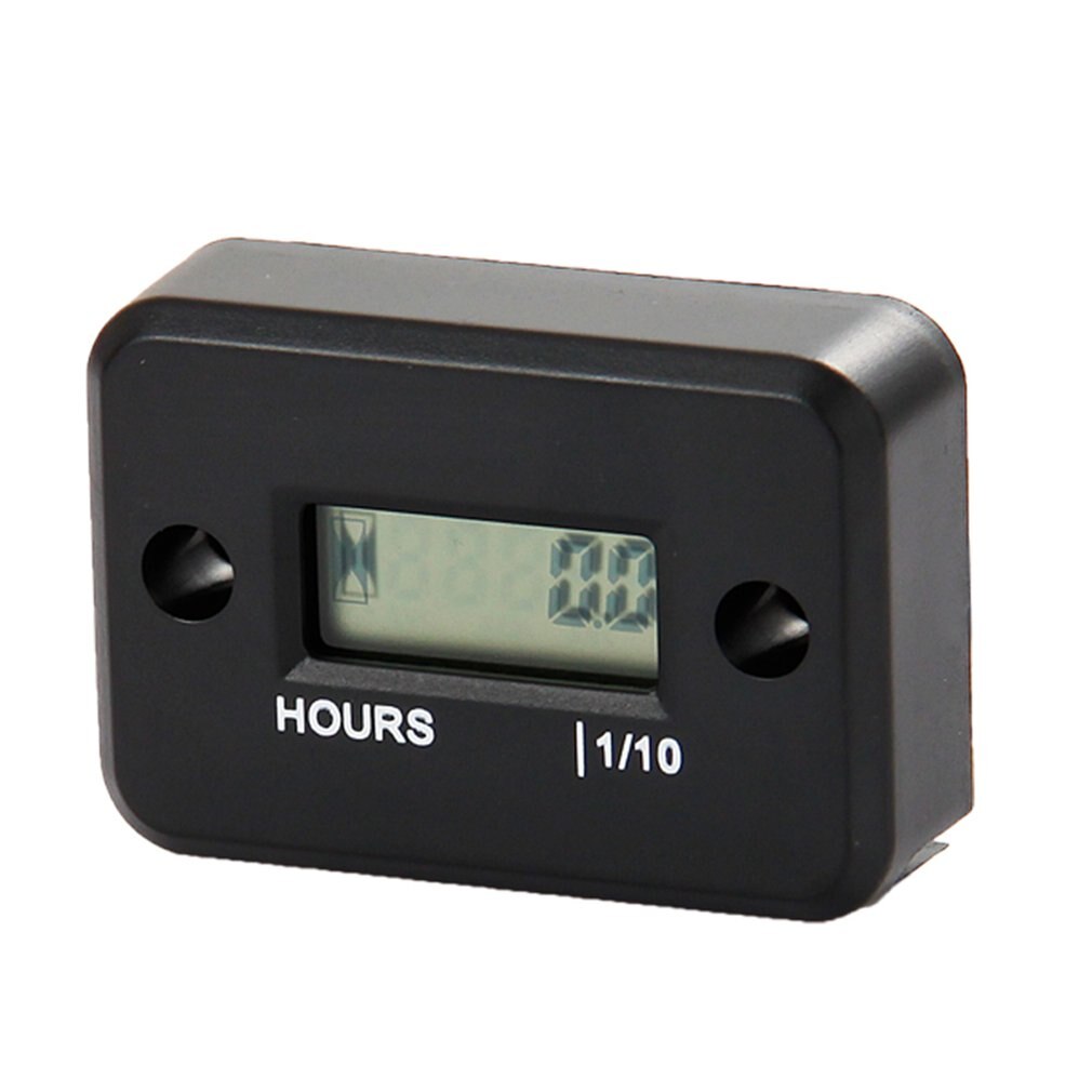 Lcd Inductive Lawn Mower Atv Motorcycle Waterproof Timer Digital Hour Meter for Jet Ski Moto Snowmobile Marine Atv Lawn Mower