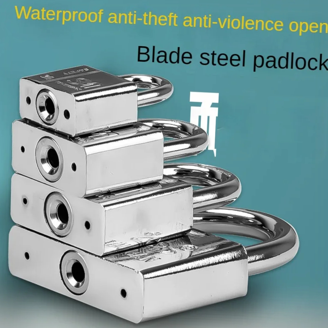 30/40/50/60mm RVS Waterpro van Roestwerende Multifunctioneel Hangslot Antidiefstalslot Pry Deurslot Ontgrendeld Hoofdvenster