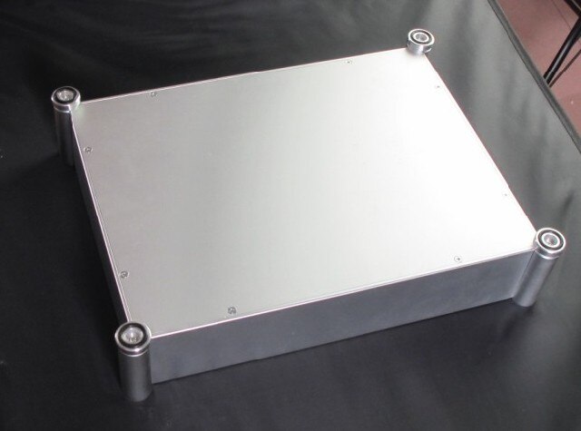 4308 T Silber Alle aluminium verstärker chassis/röhrenverstärker/vorverstärker chassis/AMP Gehäuse/fall/DIY box (430*90*330mm)