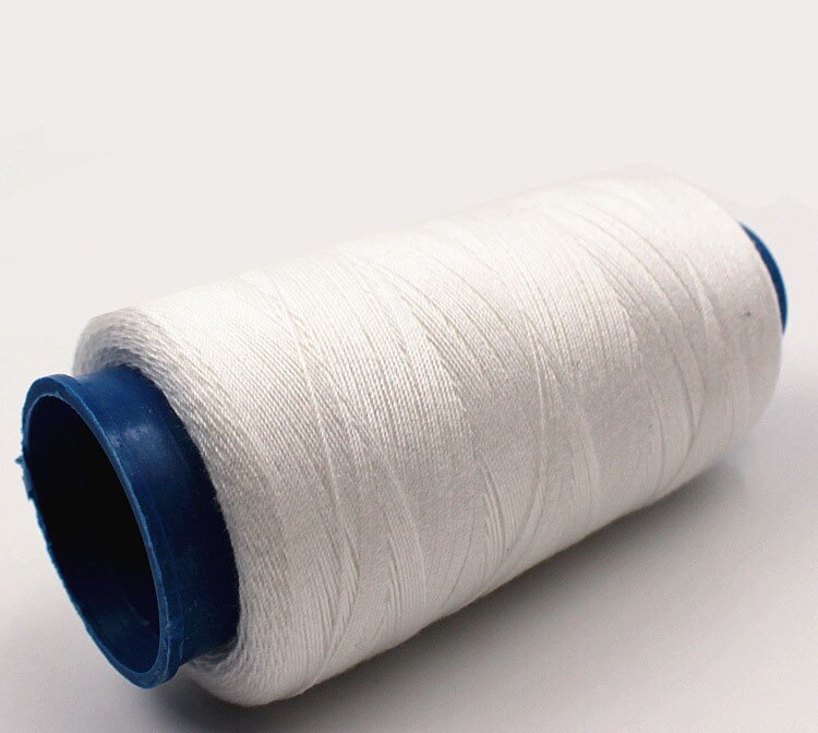 20s/3 Polyester Sewing Thread Jeans Thread Hand Stitching Canvas Coarse Cloth Denim Thread Sewing Machine Thread 3000yards: white