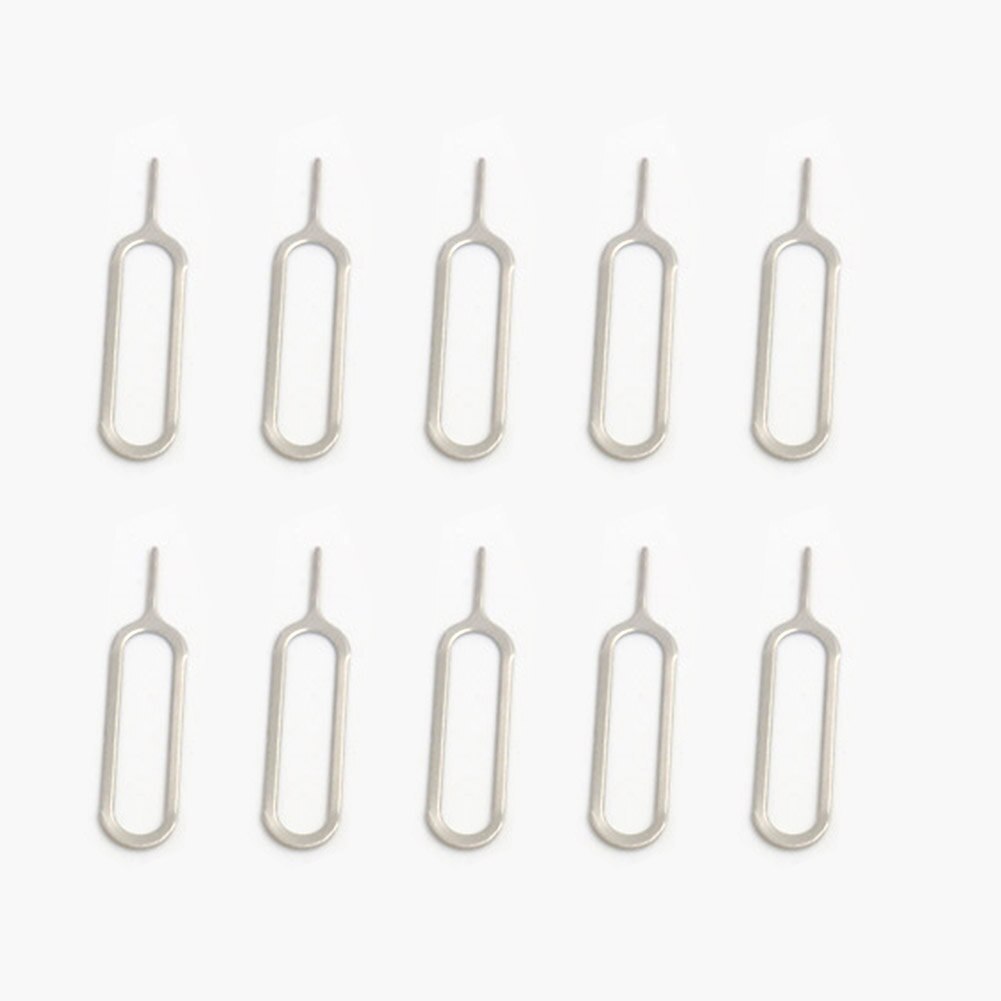 10Pcs Telefoon Eject Pin Sim-kaart Eject Pin Key Tool Naald Sim Card Tray Holder Eject Pin Voor IPhone7 6 5 Voor Xiaomi3