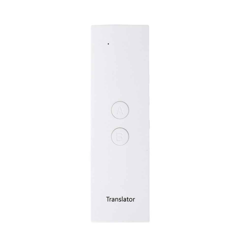 T6 Mini Intelligente Vertaler Apparaat Toespraak Tolk Twee-weg Real-Time Vertaling 38 Talen Bluetooth Tekst Vertaling: WHITE