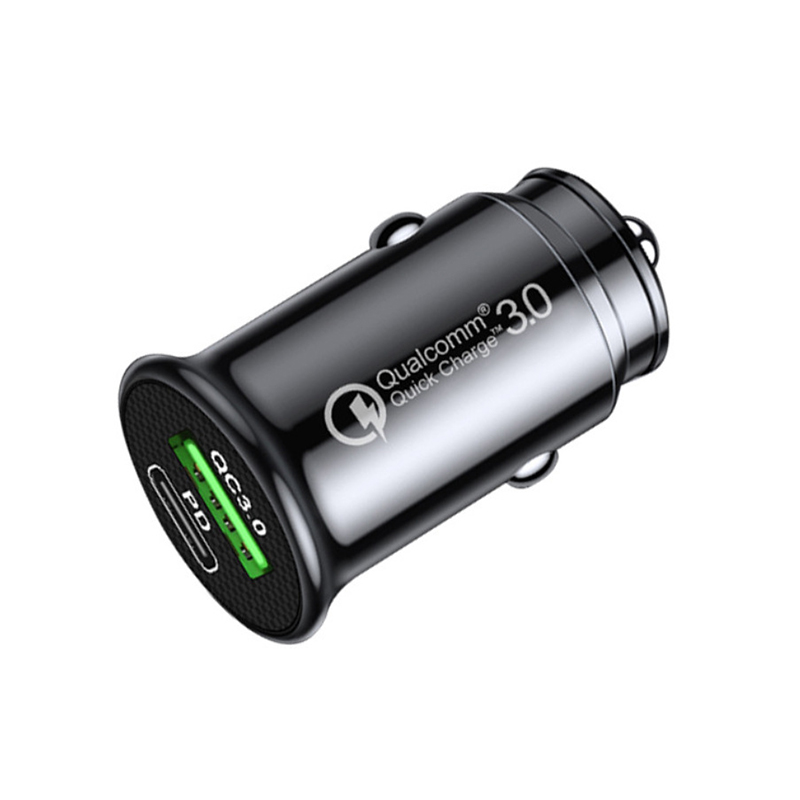 QC 3,0 Auto Ladegerät Schnelle Ladung Weiß Schwarz Mini bilden Auto Leichter Slot PD 20W USB Typ C Ladung praktisch