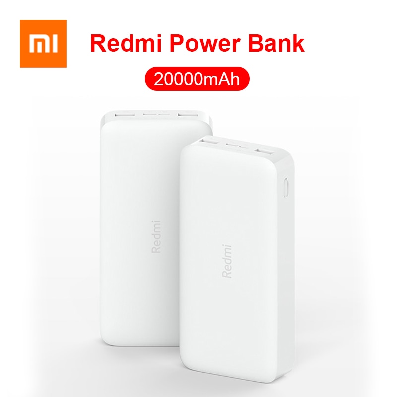 Originale Xiaomi Redmi Banca di Potere 20000mAh A due vie 18W di carica veloce Doppio Ingresso Dual USB di Uscita per iPhone Samsung Huawei