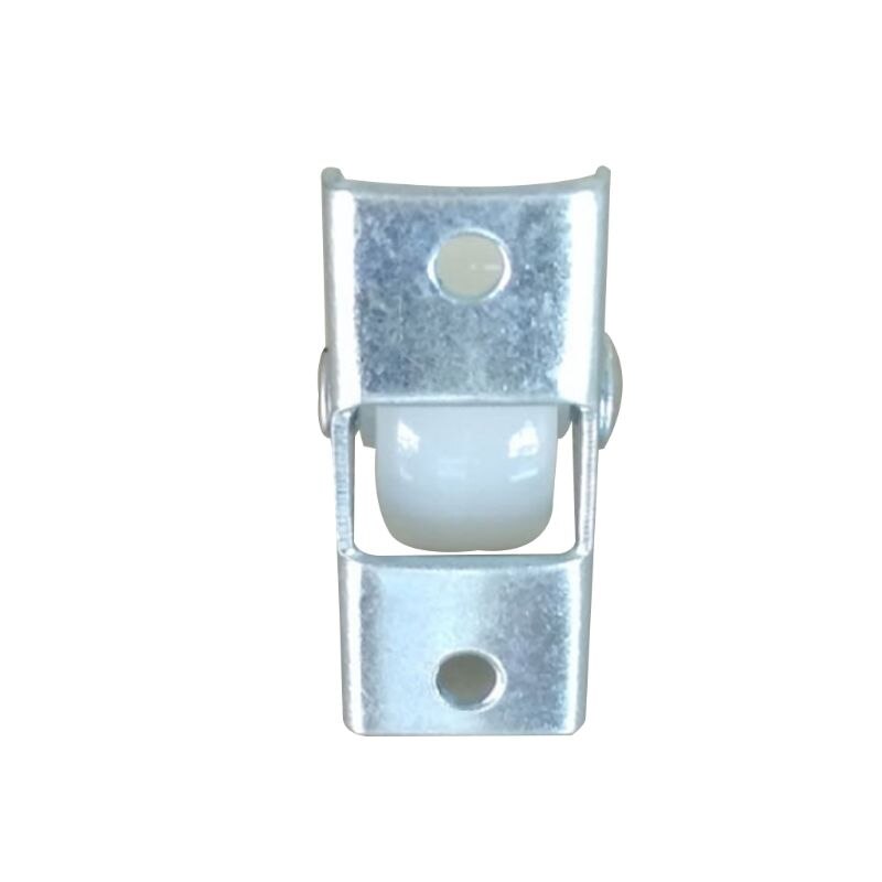 White Rail Fixed Casters Small One-Way Wheel Furniture Plastic Directional Wheel Hardware Accessories P31A