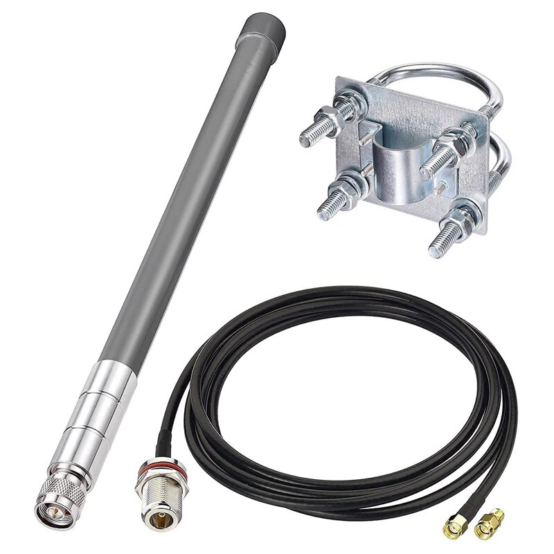 868 MHz LoRa Antenna Aerial Outdoor 3DBi Fiberglass LoRaWAN Antenna Cable with N Connector for RAK Nebra Bobcat HNT: 3.0m