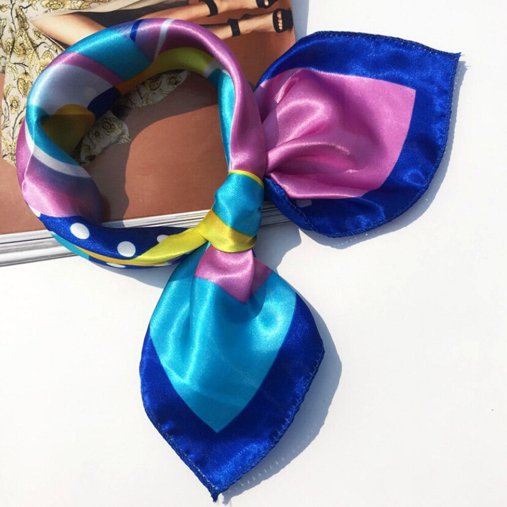 Scarf Women Women Square Head Scarf Wraps Scarves Ladies Printed Kerchief Neck Scarf: E