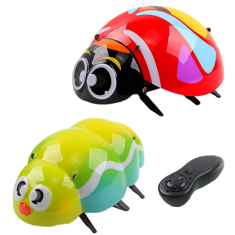 Robot télécommandé électronique coccinelle, modèle d&#39;insecte, nouveauté animaux de compagnie, jouets créatifs, de noël pour enfants