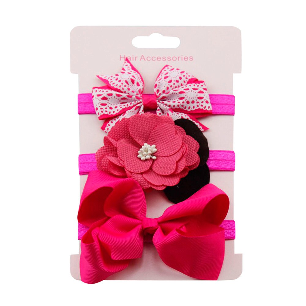 2020 3 pz Dei Bambini Floreale Della fascia Delle Ragazze Del bambino Accessori Anello Elastico Della fascia impostato Nuovo Arrivo Dropshipping # Jan: I
