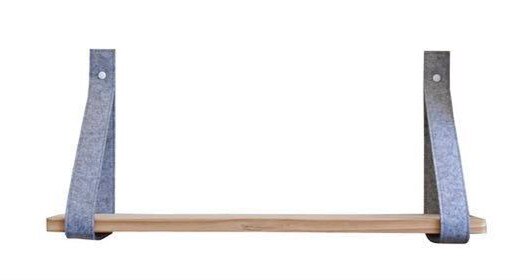 Nordic Eenvoudige Vilt Doek Houten Decoratieve Muur Plank Houten Muur Houder Rack Home Decoratie Creatieve Ambachtelijke Opslag Plank: Type 8