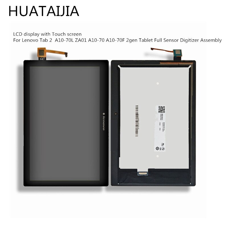 Para Lenovo Tab 2 A10-70L ZA01 A10-70 A10-70F 2gen Tablet completa de Asamblea digitalizador 10,1 pantalla LCD con pantalla táctil