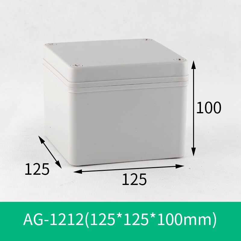 IP67 Plastic Project Box Behuizing Waterdicht Diy Aansluitkastje Abs Behuizing Case Verdeelkast: 125x125x100