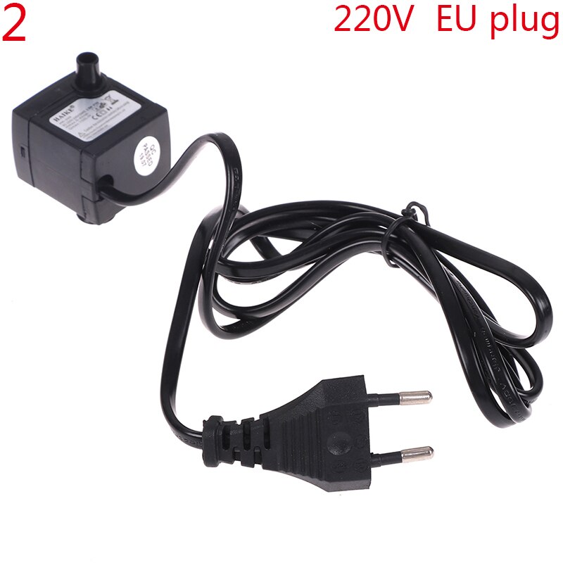 1pcs AC US 110V,AC EU 220V Plug Submersible Water Pump Aquarium Fountain Air Fish Pond Tank: 2