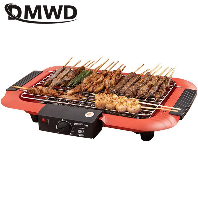 DMWD 1800W grill domowy grill elektryczny 220V bezdymny kryty DIY kebab grill nie-Stick naczynia kuchenne