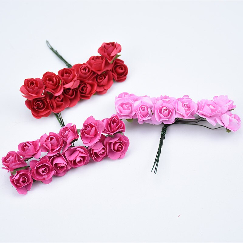 Suef 1Pc Handgemaakte Papier Mooie Bloem Doos Papieren Bloem Simulatie Trompet Rose Bruiloft Decoratie Bloemen @ 3