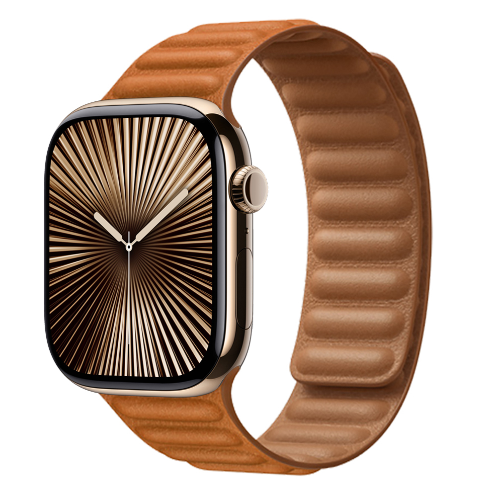 Enlace de cuero para Apple watch band 44mm 45mm 40mm 38 42 pulsera de bucle magnético iWatch seires SE 6 7 8 9 10 46mm ultra2 49mm