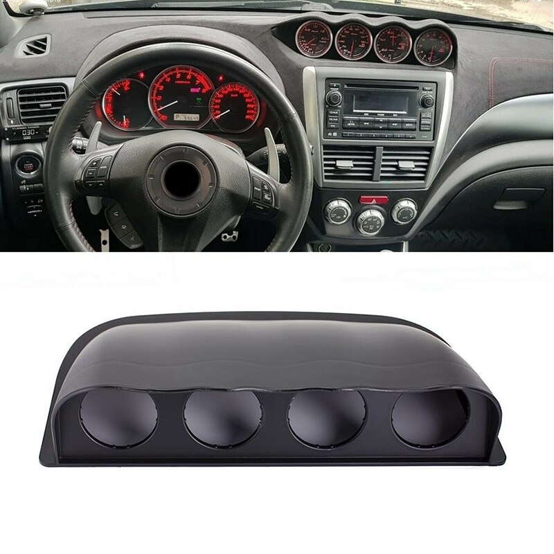 AU05 -2Inch 52mm Car Dash Gauge Meter Pod 4 Hole Dashboard Mount Holder Black