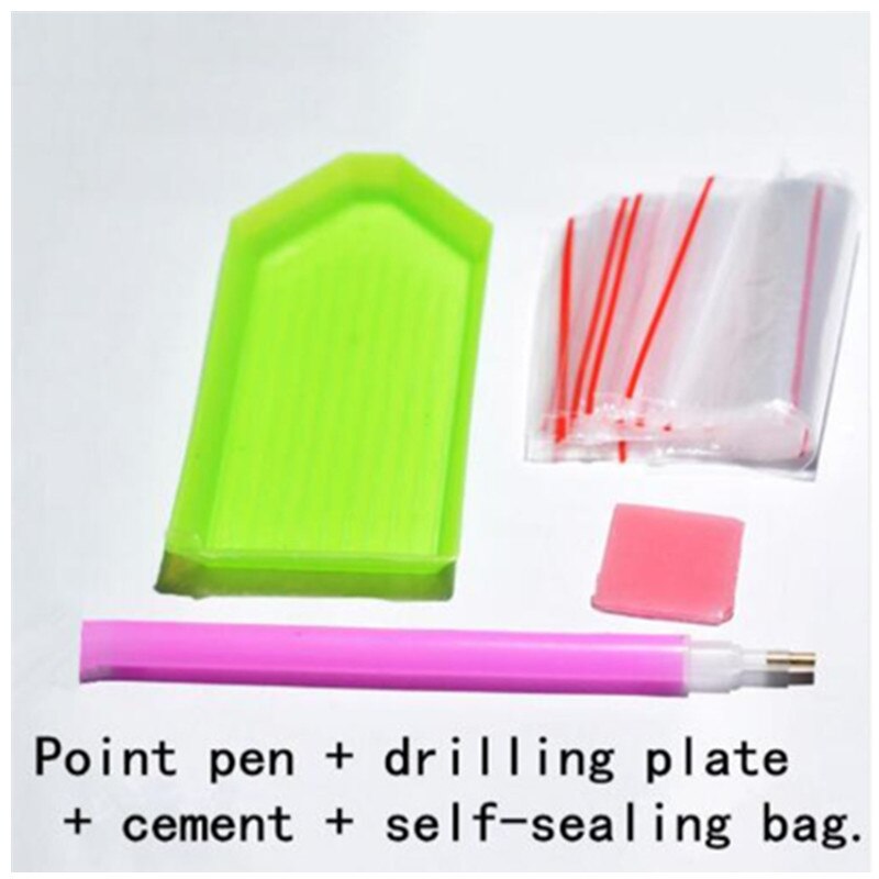 DIY 5D Shaped Diamond Painting Cartoon Landscape Tree 3D Picture Special Crystal Diamond Embroidered Child Christmas