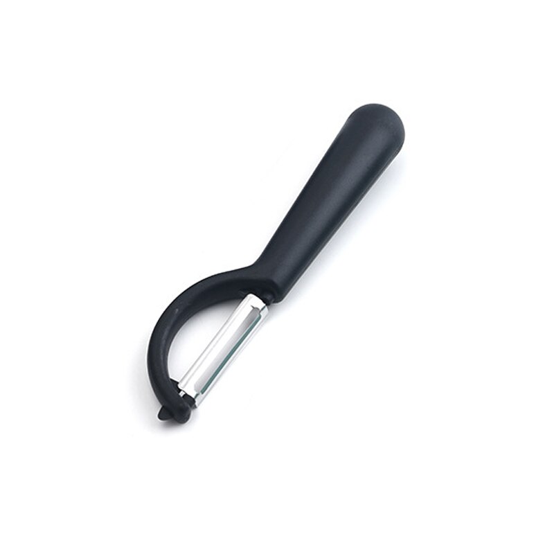 Pelapatate multifunzione a manico lungo pelapatate frutta pelapatate patate carota pelapatate utensili da sbucciatura facili gadget da cucina: Black
