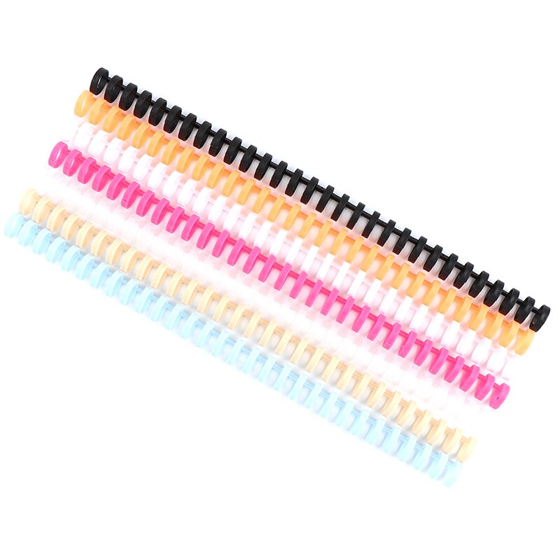 Anillo de plástico de hojas sueltas para oficina, anillos en espiral para 30 agujeros, A4, A5, A6, suministros de papelería para oficina, 1 Uds.