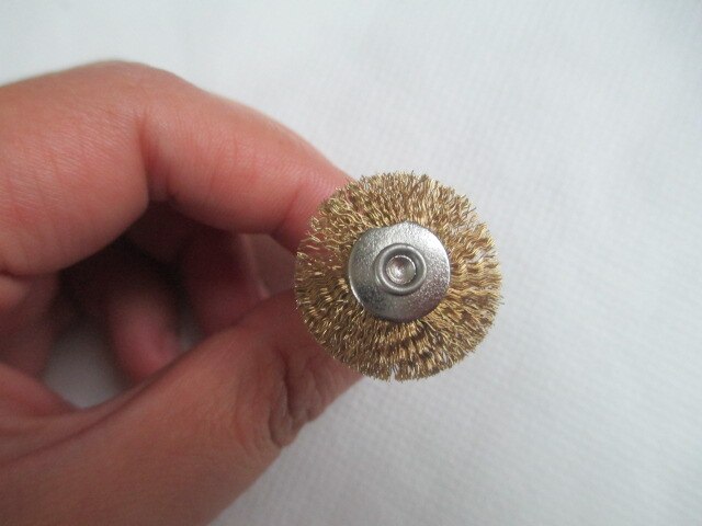 50 Stuks 22Mm Brass Wire Wheel Borstels Polijsten Dremel Accessoires Voor Rotary Gereedschap
