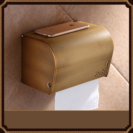 Badezimmerzubehör, antikes Durcheinander, luxuriöser Papierhalter, Toilettenbürstenständer, Warenkorb, Regal, Seifenschale, Handtuchring und Haartrockner: Licht Grün