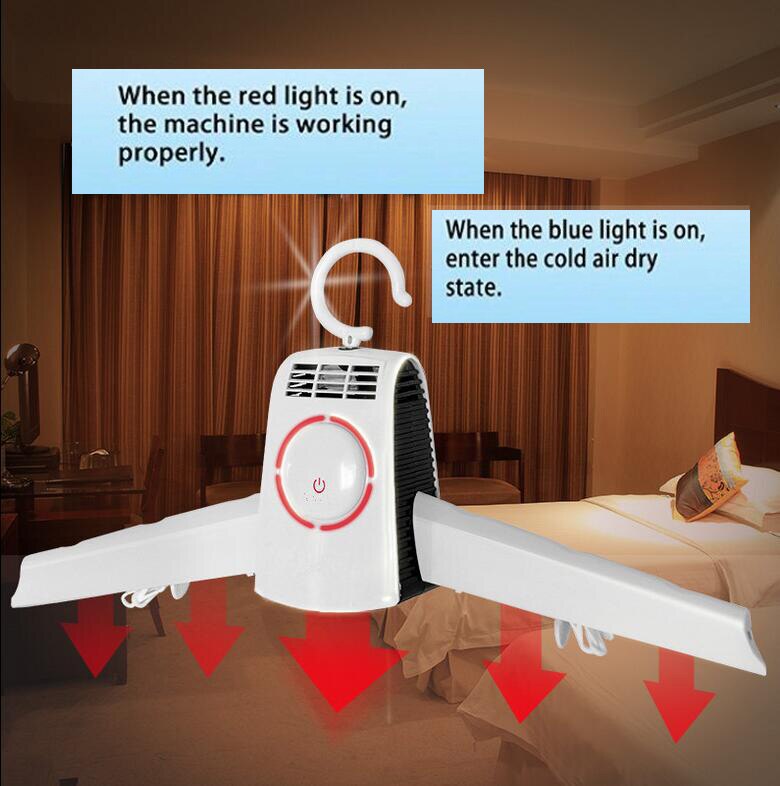 Portable Clothes Dryer Electric Smart Hang Dryer Clothes Drying Machine Available Clothes Hanger&Shoes Dryer For Outdoor Travel