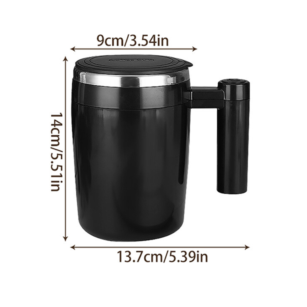 380ML Electric Mixing Cup Self Stirring Mug Magnetic Coffee Mixer Rechargeable Rotating Mug Milk Powder Blender Touch Switch