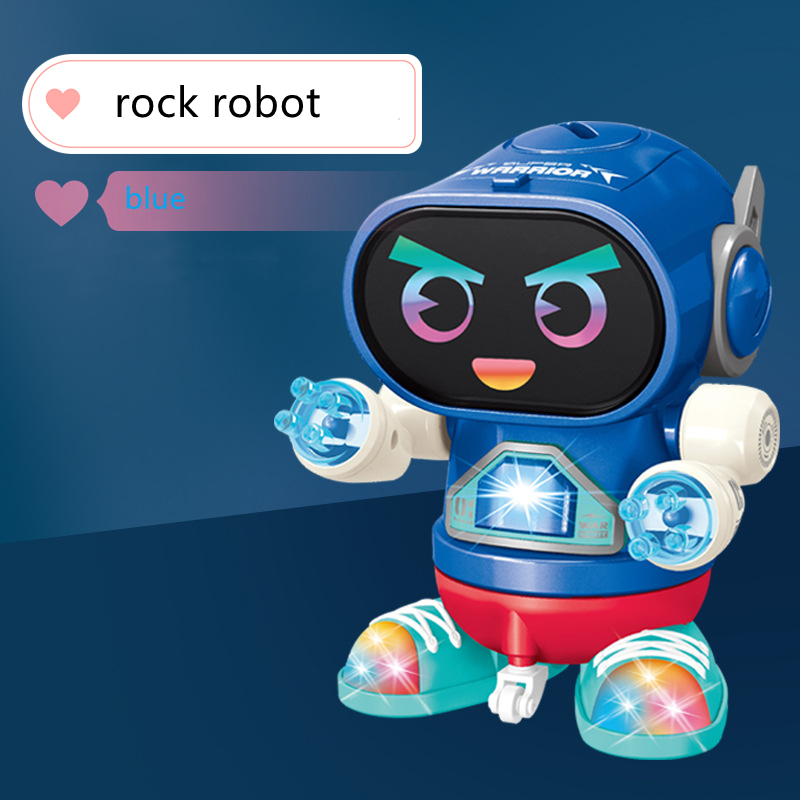 Mini jouets pour enfants, 6 griffes, pieuvre, Robot ABS, lumières LED, musique dansante, colorés, pour garçons et filles, 2022: Rose