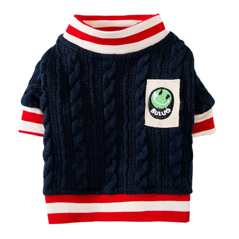 Dog Cat Sweater Preppy Style Pet Puppy Winter Warm Clothes Apperal for Dogs Cats