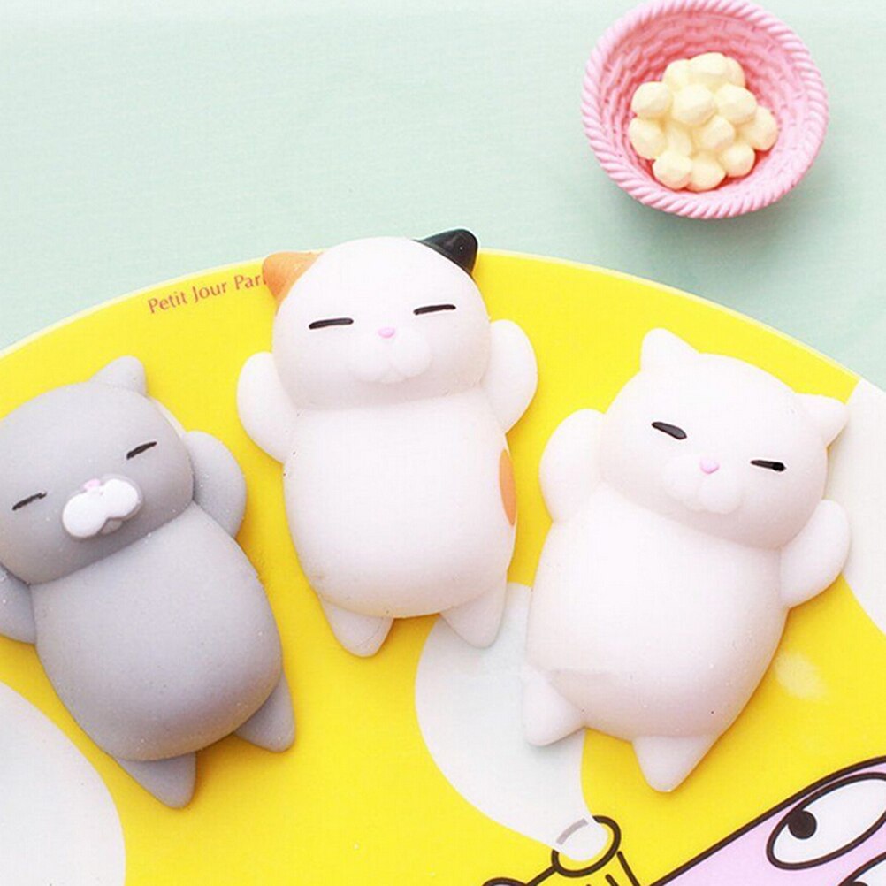 Mochi-gato blando para apretar, juguetes para niños y adultos, Kawaii, para aliviar el estrés, funda de teléfono, correas,