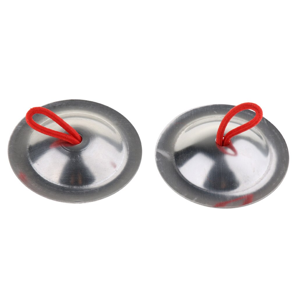 2pcs Mini Copper Hand Cymbals Rhythm Beats Percussion Musical Instrument Toy