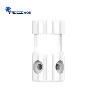 FREEZEMOD Transparent Computer Cylindrical Water Cooling Reservoir OD50MM POM Water Tank with Built-in Filtration PC Cooler: pink