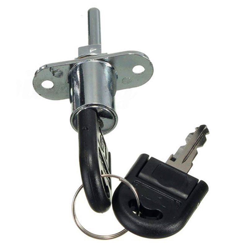 Zinc Alloy Computer Desk Cabinet Mailbox Drawer Cupboard Locker Cam Lock with Keys, Silver