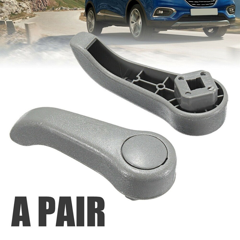 2 kpl harmaa auton vasen ja oikea istuimen säätövivun kahva auto varaosat renault clio  mk2 11.5( l )x3.5( h )cm 2.6 cm