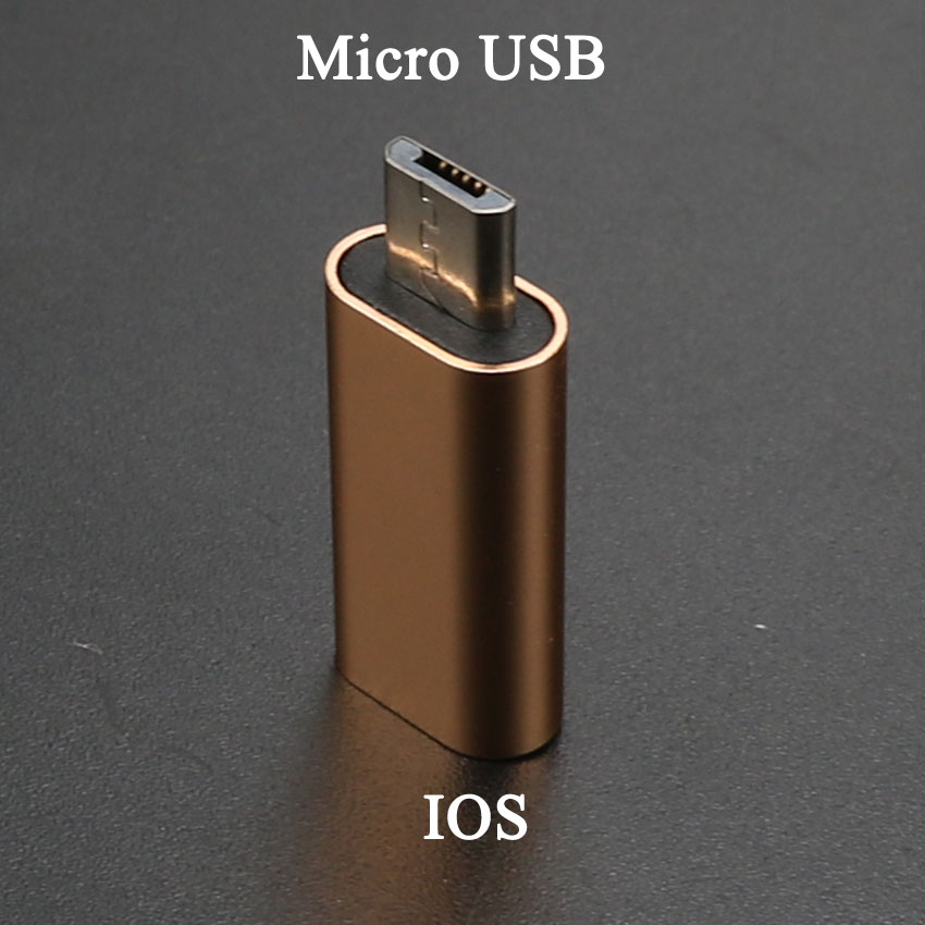 Yuxi Type-C Converter Naar Micro Usb 3.0 USB-C Adapter Voor Iphone & Android Charger/Datum Kabel Connector naar Ios Poort: IOS to Micro