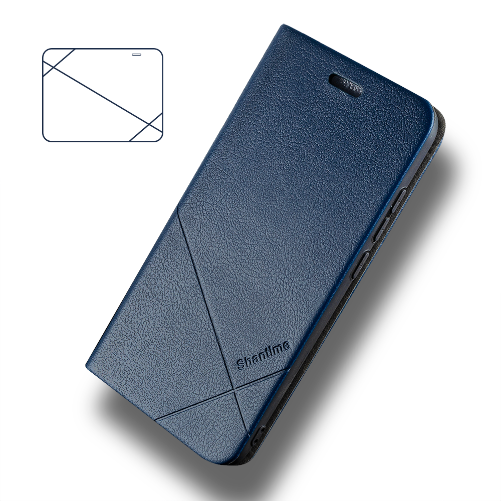 Para Leagoo M13 Funda de cuero para Leagoo M12 funda para Leagoo S11 funda de negocios para Leagoo Power 5 funda para Leagoo Z10 funda de teléfono: Leagoo M13 / Blue